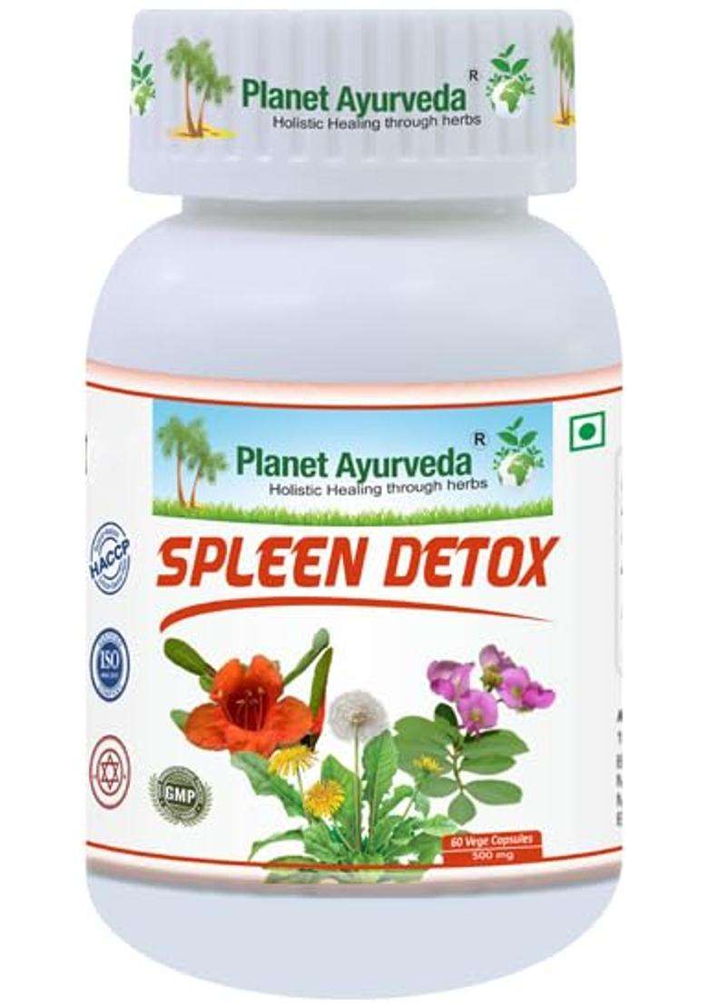 Planet Ayurveda Spleen Detox 60 Veg Capsules | Authentic Traditional Formula - Indya