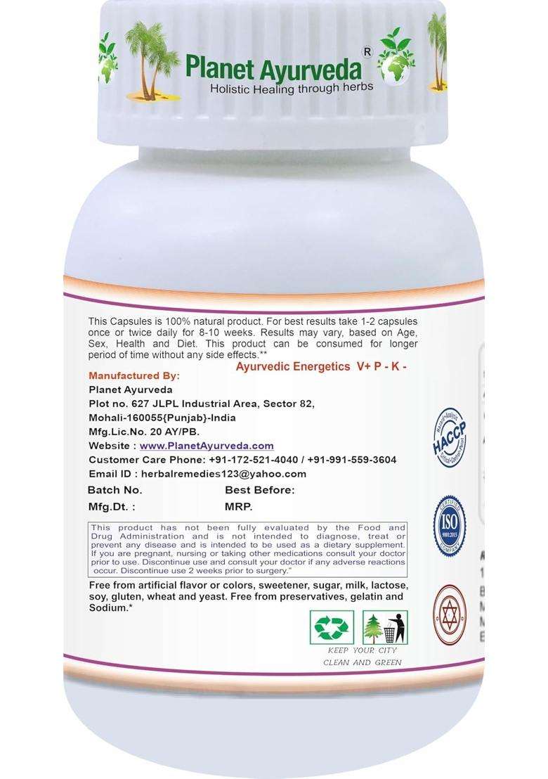 Planet Ayurveda Spleen Detox 60 Veg Capsules | Authentic Traditional Formula - Indya