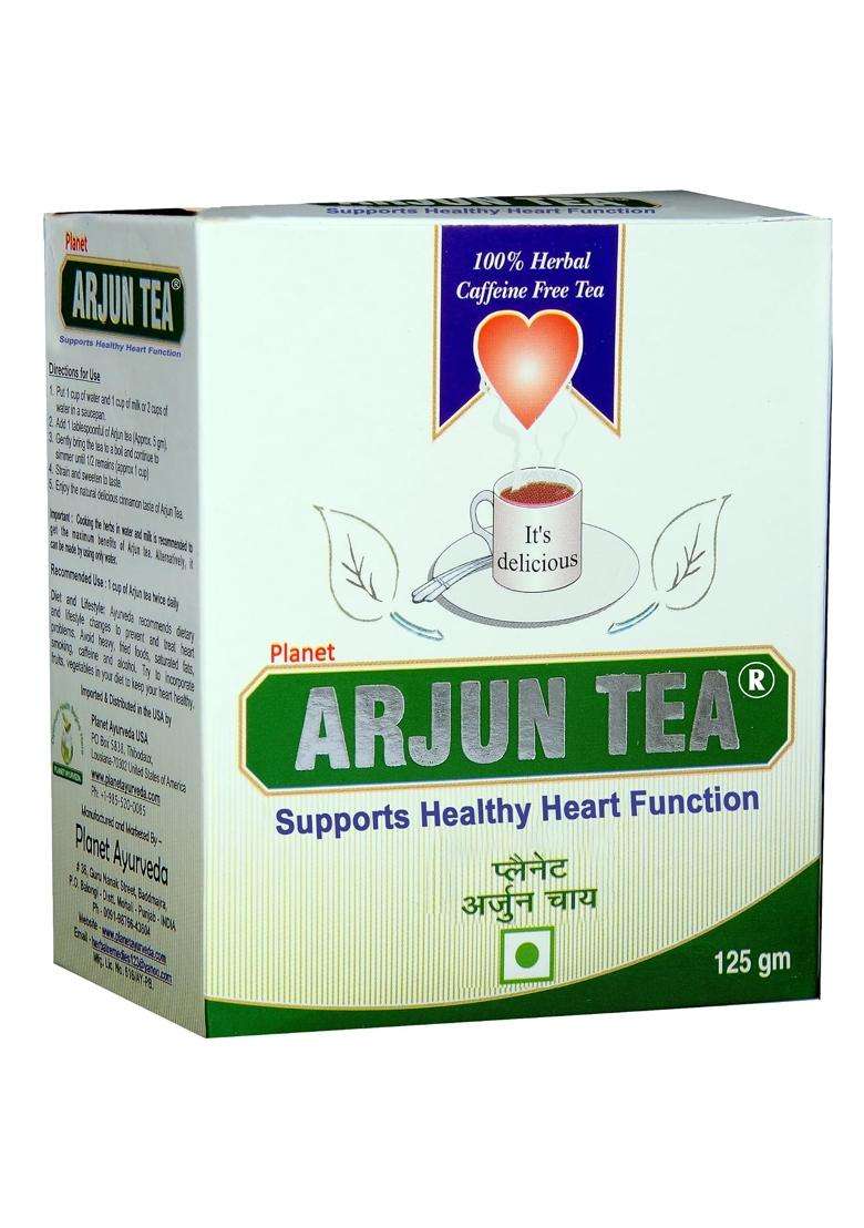 Planet Ayurveda Arjun Tea 125 g | Authentic Traditional Formula | Premium Ayurvedic Herbal Blend for Heart Health | Arjun ki Chaal | Herbal Tea - Indya