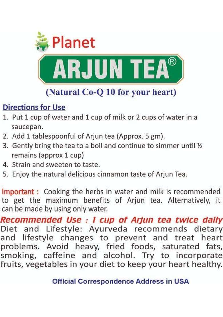 Planet Ayurveda Arjun Tea 125 g | Authentic Traditional Formula | Premium Ayurvedic Herbal Blend for Heart Health | Arjun ki Chaal | Herbal Tea - Indya