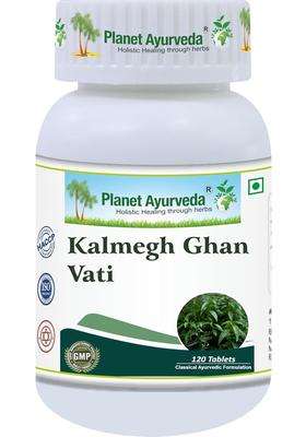 Planet Ayurveda Kalmegh Ghan Vati 120 Tablets | Authentic Traditional Formula