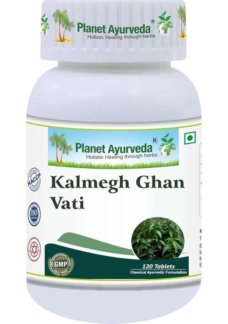 Planet Ayurveda Kalmegh Ghan Vati 120 Tablets | Authentic Traditional Formula - Indya