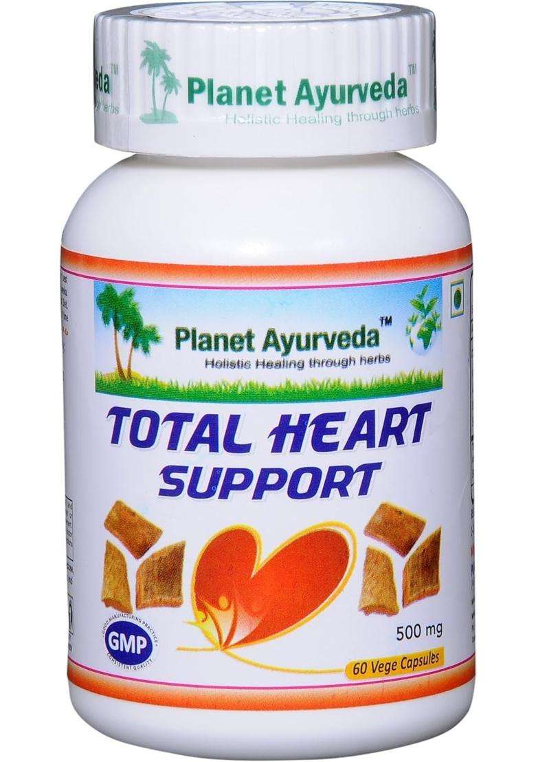 Planet Ayurveda Total Heart Support Capsules, 60 Capsules | Authentic Traditional Formula - Indya