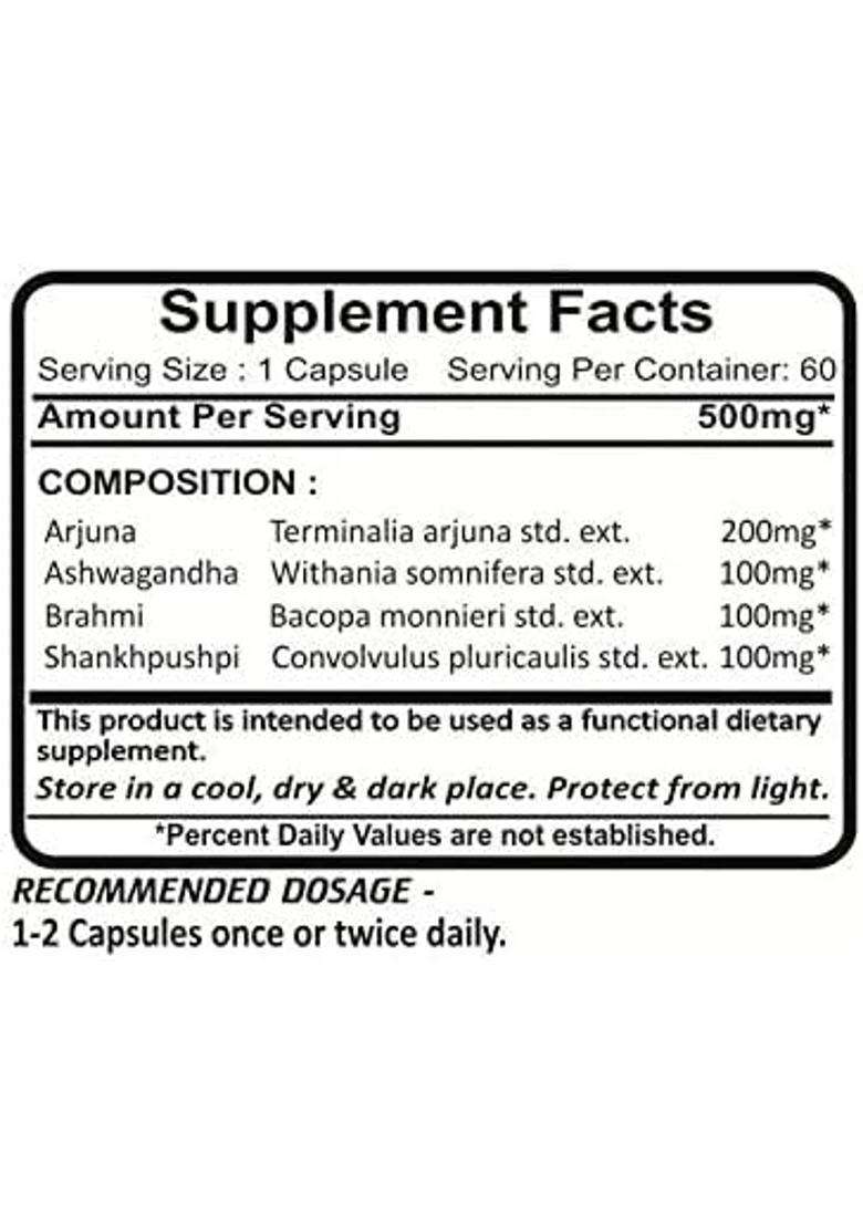 Planet Ayurveda Total Heart Support Capsules, 60 Capsules | Authentic Traditional Formula - Indya