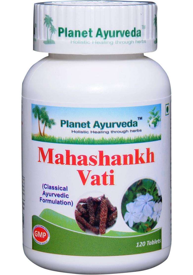 Planet Ayurveda Mahashankh Vati 120 Tablets | Authentic Traditional Formula - Indya