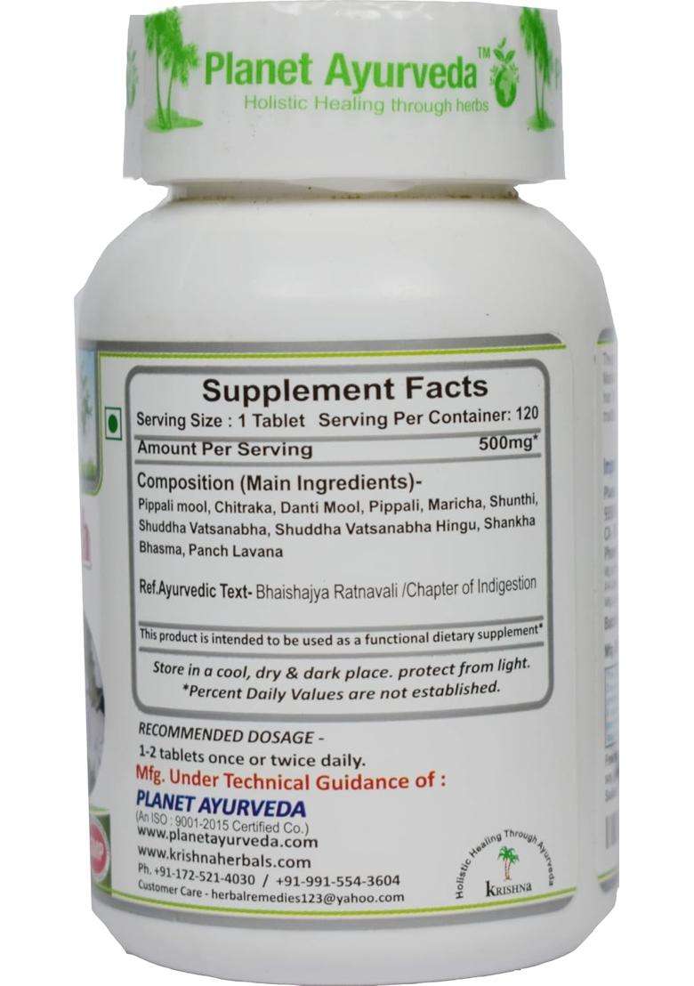 Planet Ayurveda Mahashankh Vati 120 Tablets | Authentic Traditional Formula - Indya