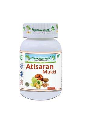 Planet Ayurveda Atisaran Mukti Capsules 60 Capsules | Authentic Traditional Formula | Natural Remedy for Loose Motions, Diarrhea & Weak Digestion