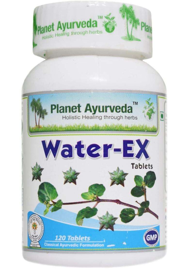 Planet Ayurveda Water-Ex Tablets, 120 Tablets | Authentic Traditional Formula - Indya