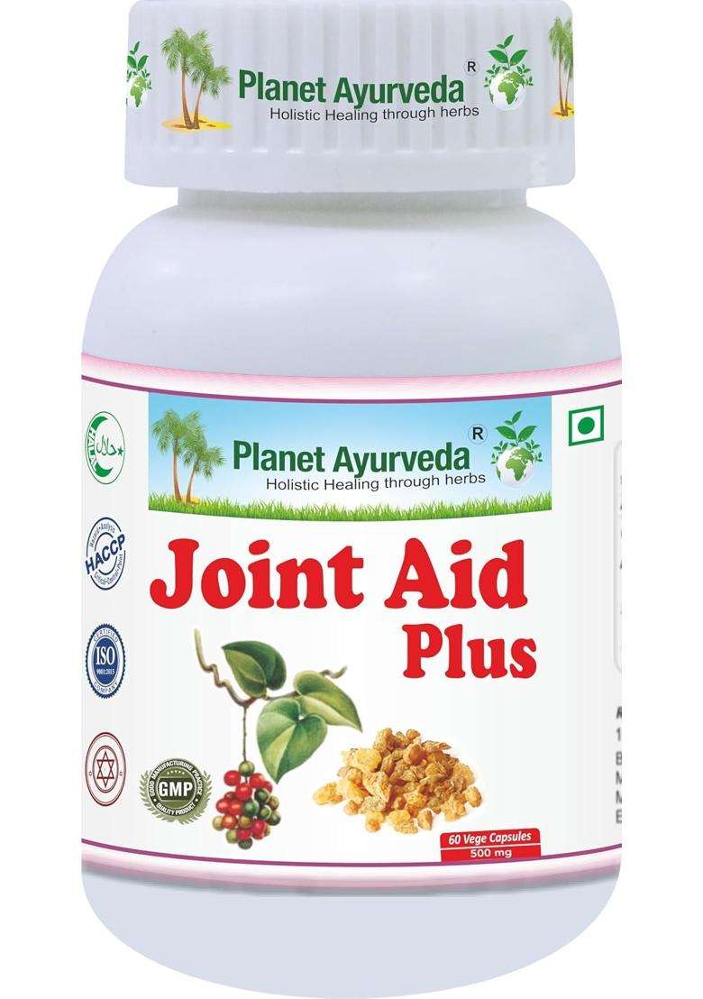 Planet Ayurveda Joint Aid Plus 60 Capsules | Authentic Traditional Formula | Helpful in Joint Pain - Indya