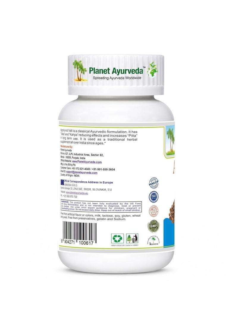 Planet Ayurveda Agnitundi Vati, Ayurvedic Digestive Supplement Tablets, Natural Metabolism Support with Triphala & Panch Lavana, Vegetarian, 120 - Indya