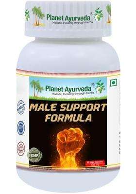 Planet Ayurveda Male Support Formula | Authentic Traditional Formula | 60 Vegetarian Capsules