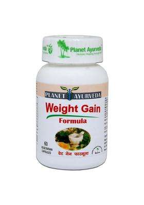 Planet Ayurveda Weight Gain formula Capsules, 60 Capsules, Natural Solution to Increase Weight | Authentic Traditional Formula