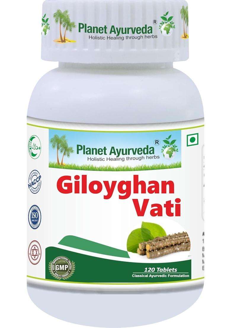Planet Ayurveda Giloyghan Vati 120 Tablets | Authentic Traditional Formula - Indya