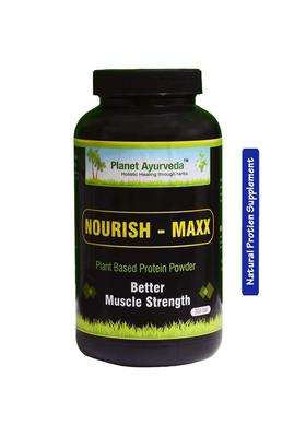 Planet Ayurveda Plant Based Nourish Maxx 200 g | Authentic Traditional Formula | Post-workout Recovery Protein Powder