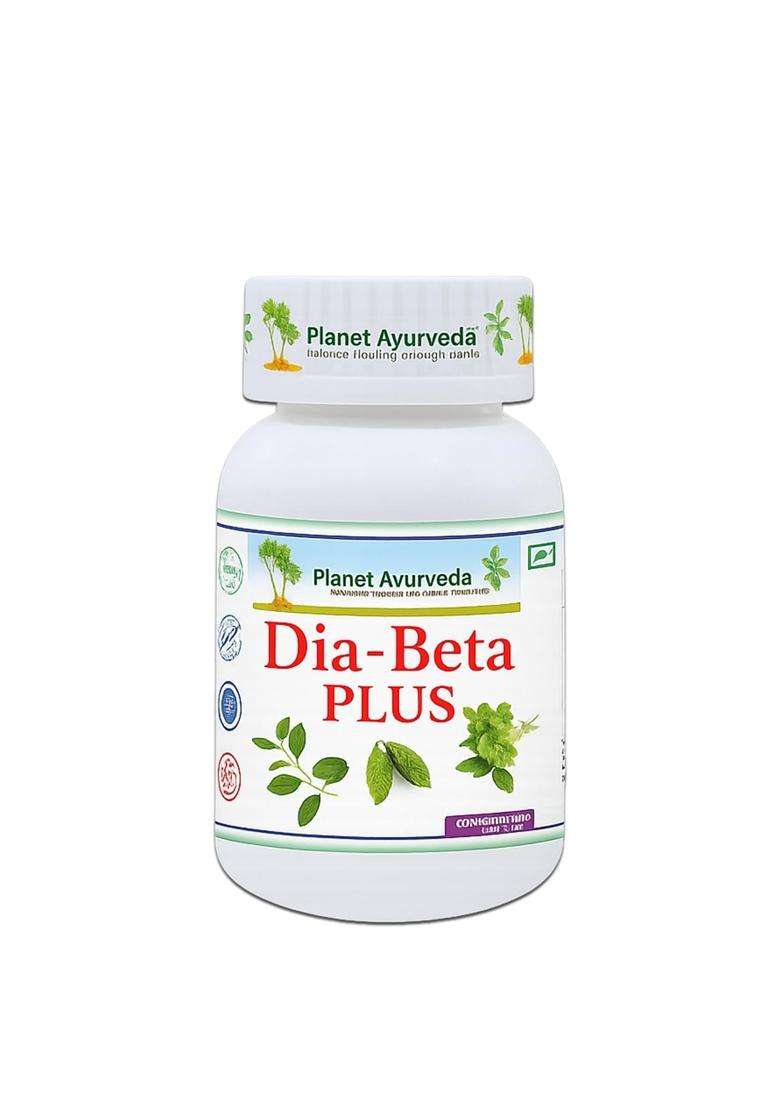 Planet Ayurveda DiaBeta Plus for Diabetes (60 Capsules | Authentic Traditional Formula - Indya