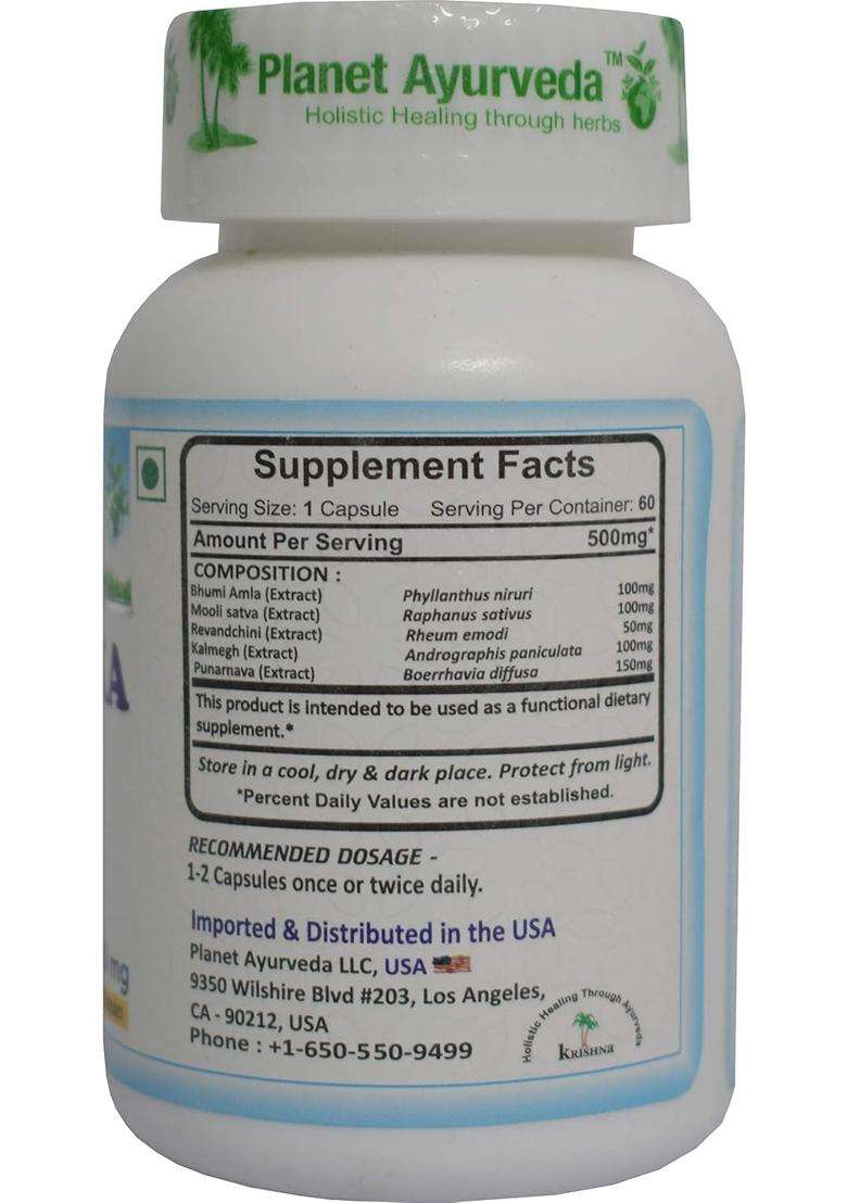 Planet Ayurveda Nephralka capsules 60 Capsules | Authentic Traditional Formula - Indya