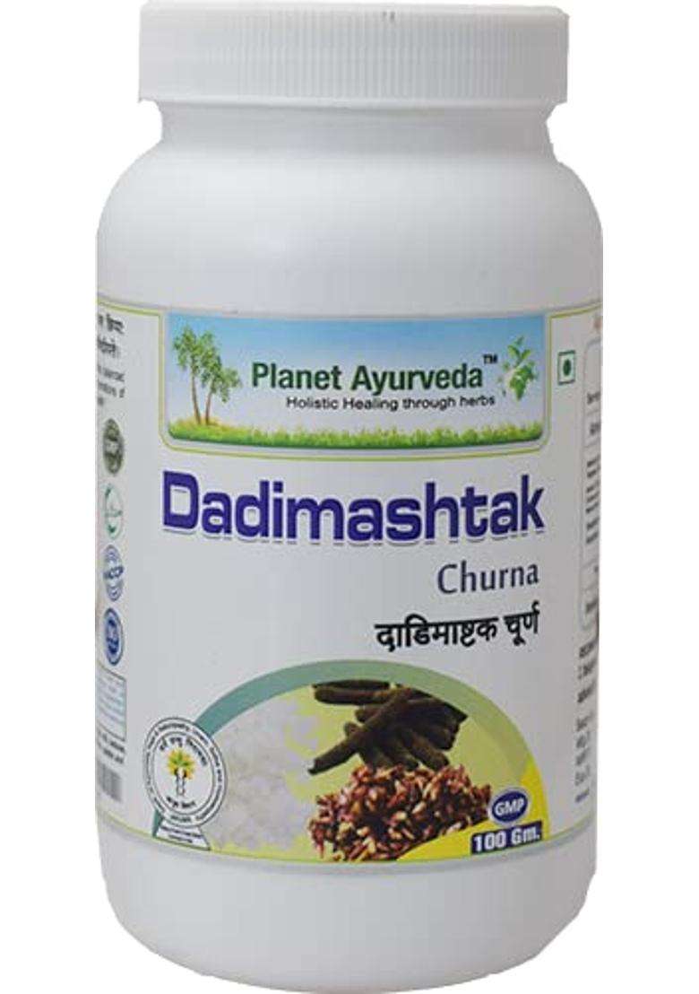 Planet Ayurveda Dadimashtak 100 g Churna, Abdominal Gas and Flatulence, Inflammatory Gut Disorders | Authentic Traditional Formula - Indya