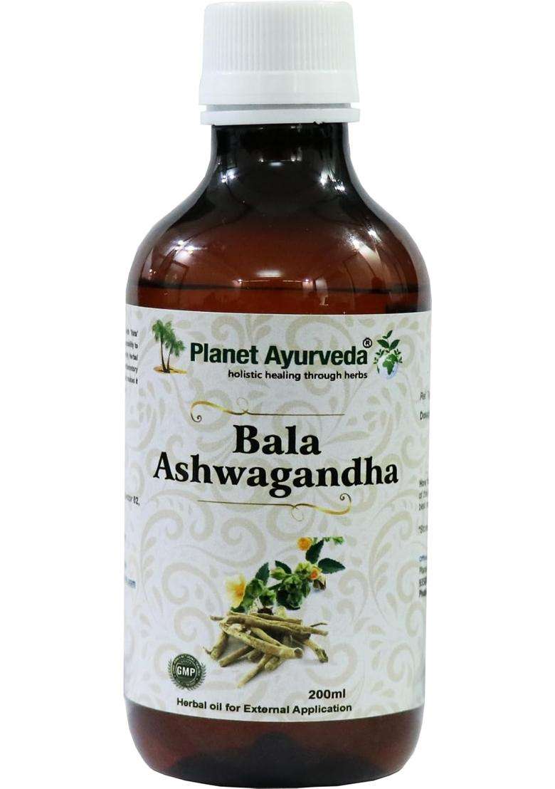 Planet Ayurveda Bala Ashwagandha Thailam (200 ml) | Authentic Traditional Formula - Indya