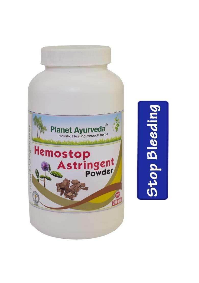 Planet Ayurveda Hemostop Astringent Powder 200 g | Authentic Traditional Formula - Indya