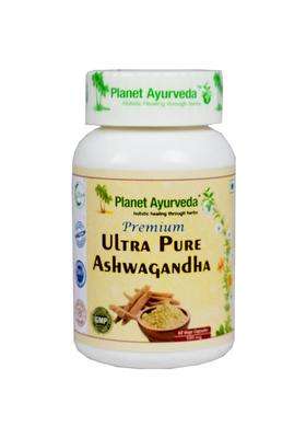 Planet Ayurveda Premium Ultra Pure Ashwagandha Capsules, (100% Natural Product) | Authentic Traditional Formula