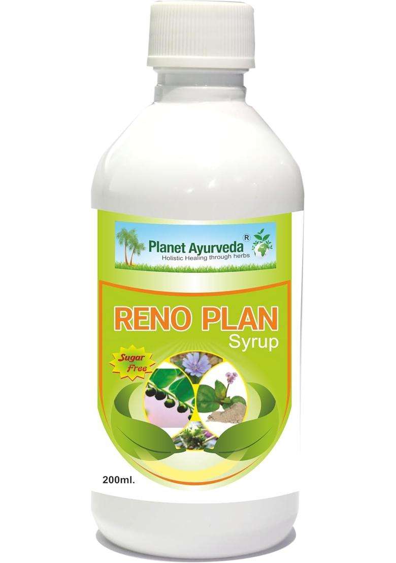 Planet Ayurveda Reno Plan Syrup, Ayurveda Medicine for Kidney Care, 200 ml | Authentic Traditional Formula - Indya