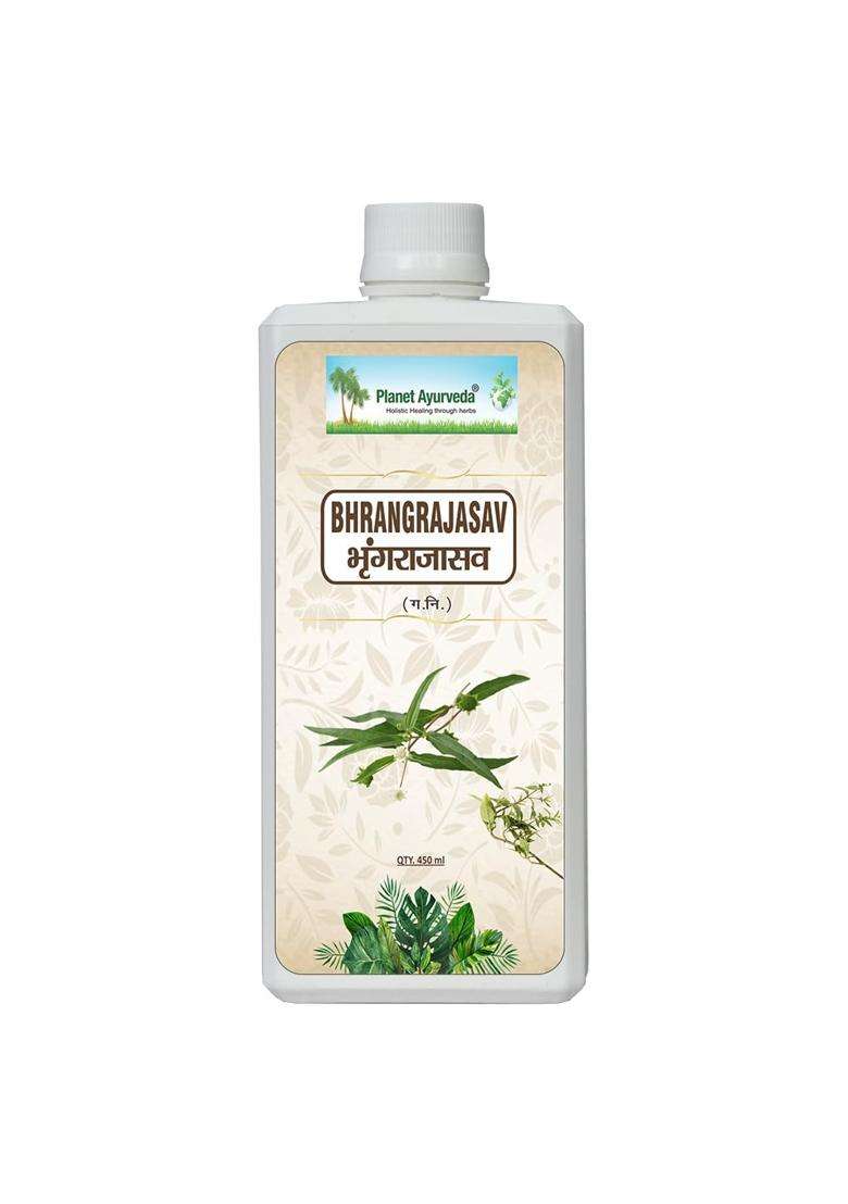 Planet Ayurveda Bhrangrajasav Syrup 450 ml | Authentic Traditional Formula - Indya