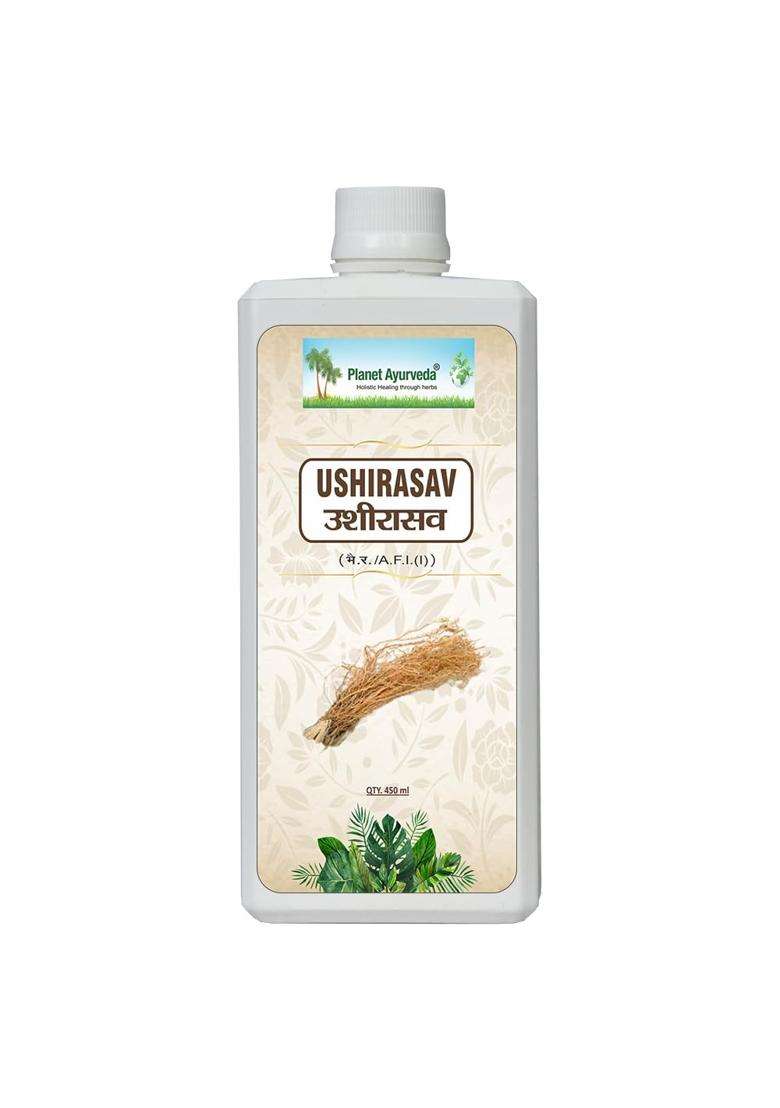 Planet Ayurveda Ushirasav Syrup 450 ml | Authentic Traditional Formula - Indya
