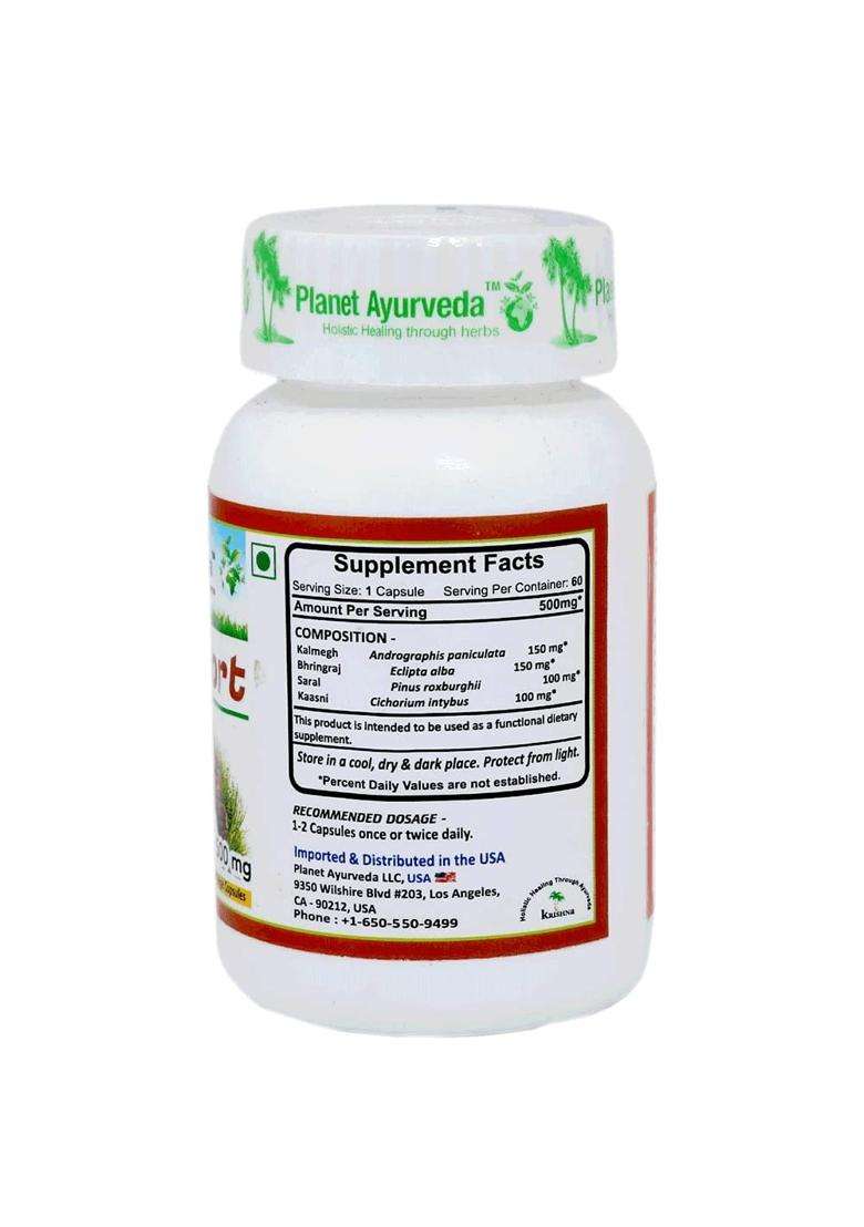 Planet Ayurveda Liv Support (60 CAP) | Authentic Traditional Formula | Liver Health - Indya