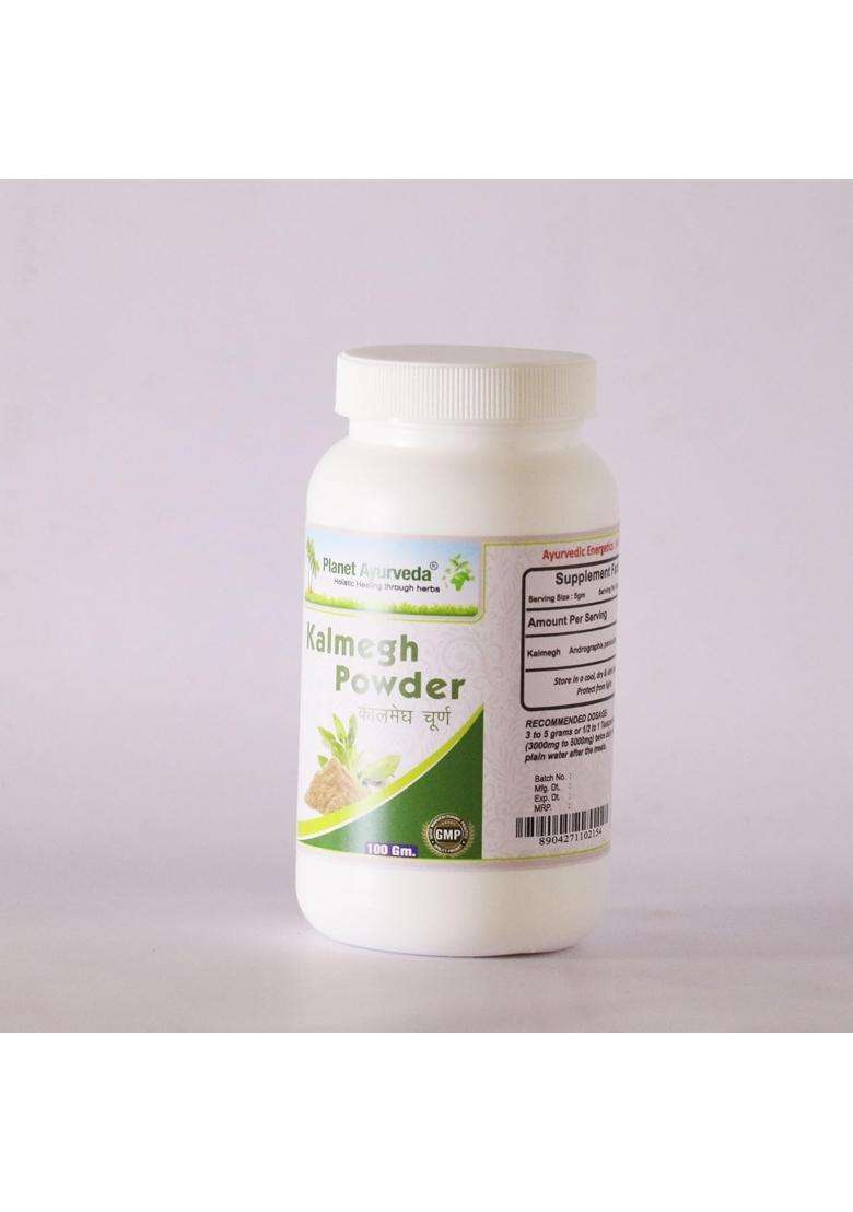 Planet Ayurveda Kalmegh Powder- Supports Liver Health & Digestive Wellness- 100 g | Authentic Traditional Formula - Indya
