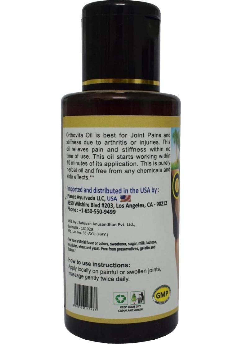 Planet Ayurveda Orthovita Oil for Joint Pain 100 ml | Authentic Traditional Formula - Indya