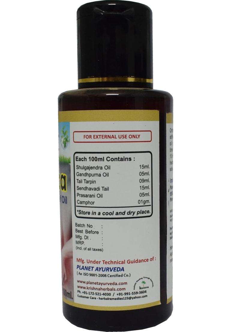 Planet Ayurveda Orthovita Oil for Joint Pain 100 ml | Authentic Traditional Formula - Indya