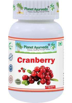 Planet Ayurveda Cranberry Capsules- 60 Capsules | Authentic Traditional Formula