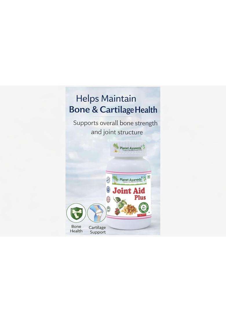 Planet Ayurveda Joint Aid Plus Capsules 500 mg | Authentic Traditional Formula | Supports Joint Comfort, Mobility & Healthy Inflammatory Response - Indya