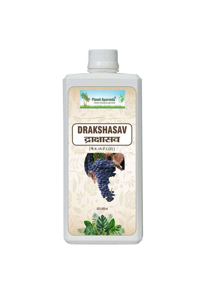 Planet Ayurveda Drakshasav Syrup 450 ml | Authentic Traditional Formula - Indya