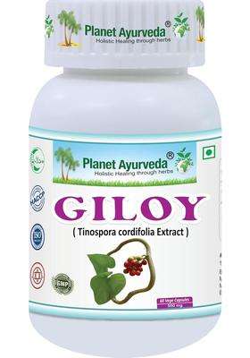 Planet Ayurveda Giloy Capsules for Immunity, 60 Capsules | Authentic Traditional Formula