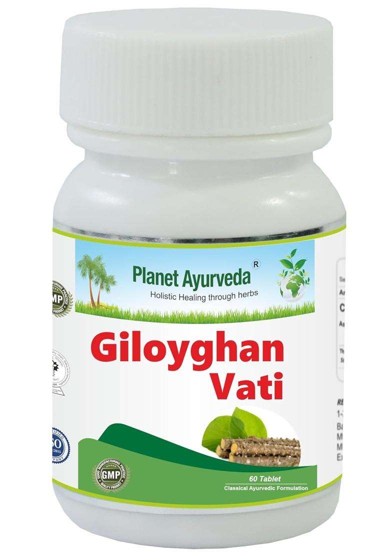 Planet Ayurveda Guduchi Strengthens Immunity Wellness, Giloy 60 Tab | Authentic Traditional Formula - Indya
