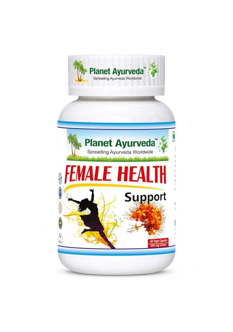 Planet Ayurveda Female Health Support 60 Capsules | Authentic Traditional Formula - Indya