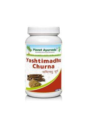 Planet Ayurveda Yashtimadhu Churna 100 g | Authentic Traditional Formula | Pure Mulethi (Licorice) Powder for Digestive & Throat Health