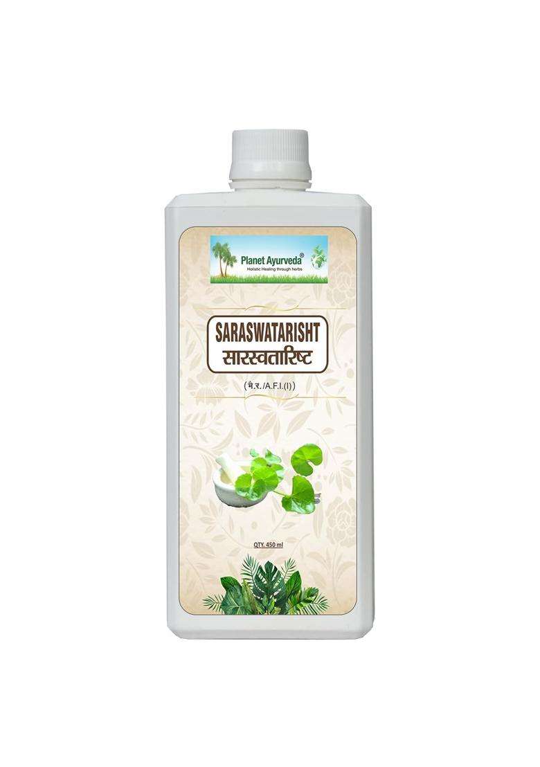 Planet Ayurveda Saraswatarisht Syrup 450 ml | Authentic Traditional Formula - Indya