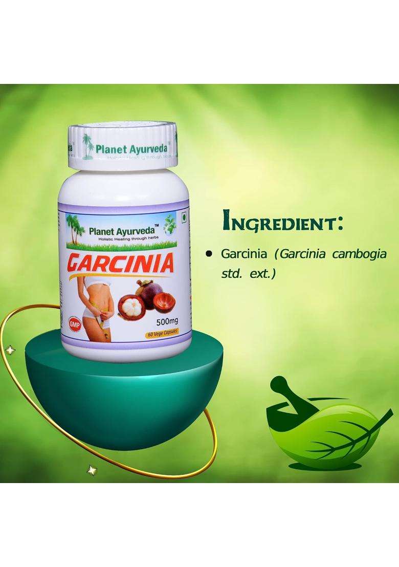 Planet Ayurveda Garcinia Capsules for Weight Management (60 Capsules | Authentic Traditional Formula - Indya