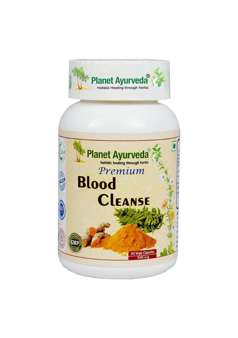 Planet Ayurveda Premium Blood Cleanse 60 Capsules | Authentic Traditional Formula - Indya