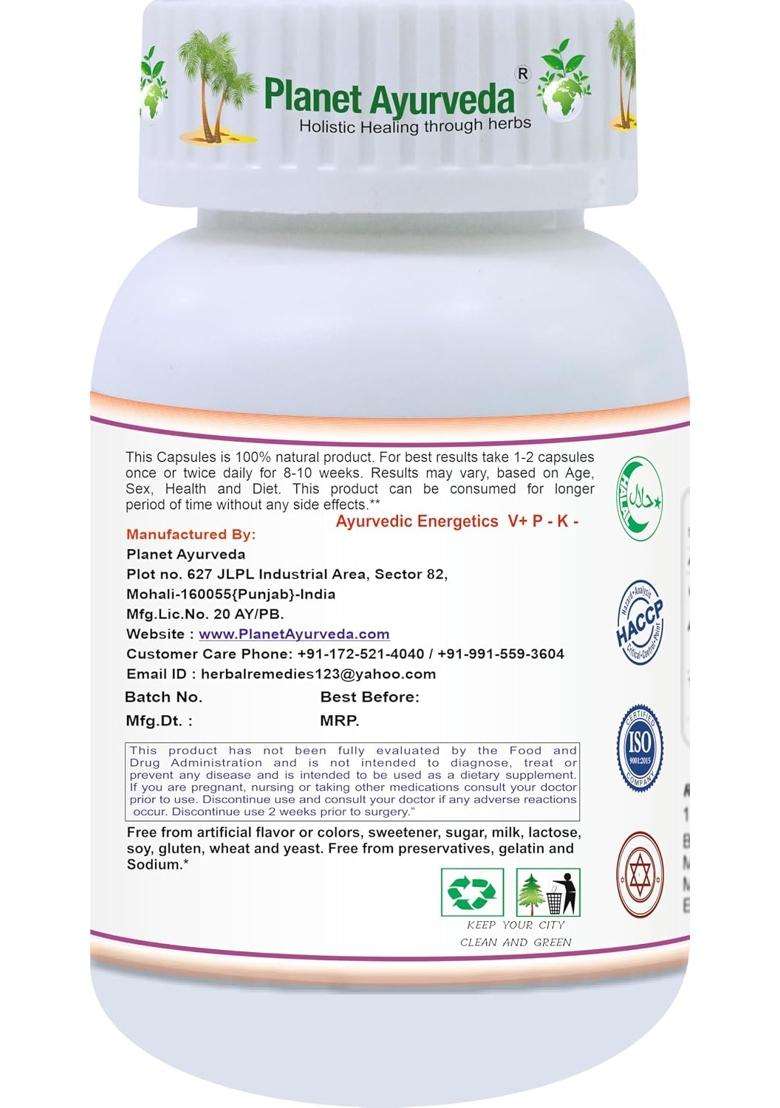 Planet Ayurveda Alkaloplan Capsules, 60 Vegetarian Capsules | Authentic Traditional Formula | Nutritional Supplement for Digestive Health Support - Indya