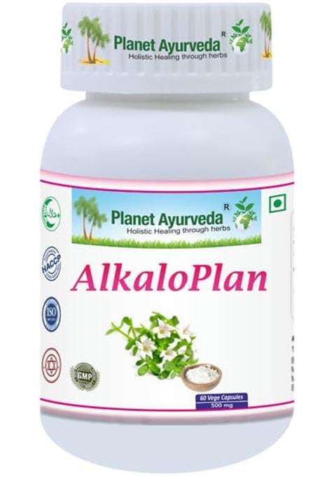 Planet Ayurveda Alkaloplan Capsules, 60 Vegetarian Capsules | Authentic Traditional Formula | Nutritional Supplement for Digestive Health Support