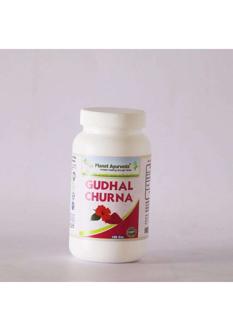 Planet Ayurveda Gudhal Churna, Hibiscus rosa-sinensis Powder,for Beauty & Wellness, 100 g | Authentic Traditional Formula - Indya