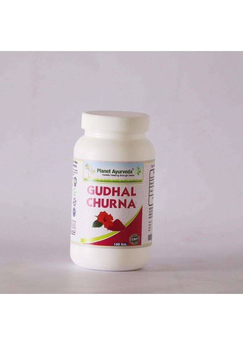 Planet Ayurveda Gudhal Churna, Hibiscus rosa-sinensis Powder,for Beauty & Wellness, 100 g | Authentic Traditional Formula - Indya