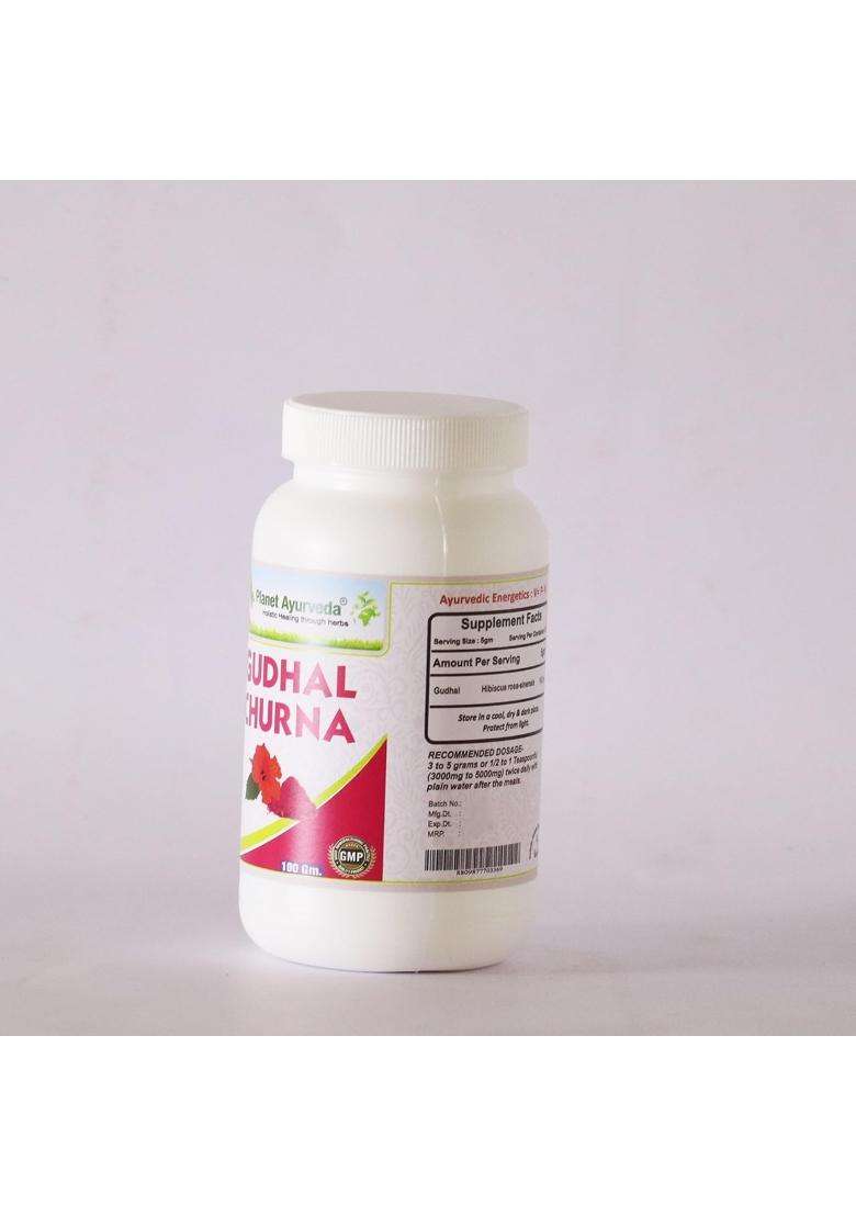 Planet Ayurveda Gudhal Churna, Hibiscus rosa-sinensis Powder,for Beauty & Wellness, 100 g | Authentic Traditional Formula - Indya
