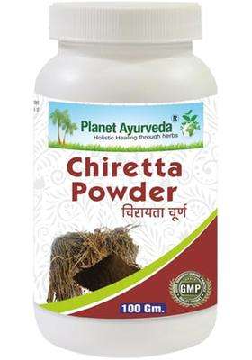 Planet Ayurveda Chiretta Powder, 100g, Ayurvedic Herbal Supplement | Authentic Traditional Formula | Pure Swertia Chirata for Liver & Immunity Support