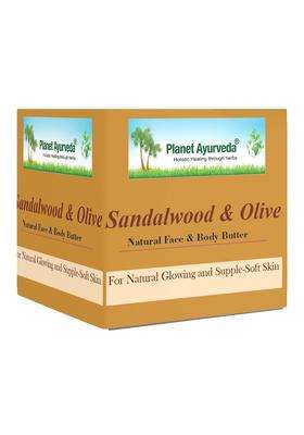 Planet Ayurveda Sandalwood & Olive Natural Face and Body Cream 50 g | Authentic Traditional Formula | Rich and Nourishing Face and Body Moisturizer