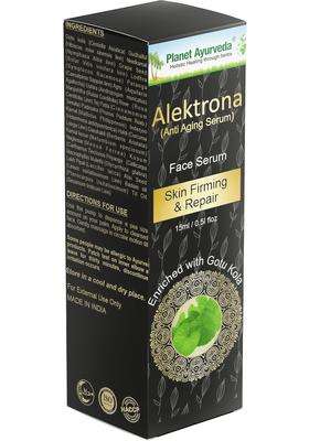Planet Ayurveda Alektrona Face Serum 15 ml | Authentic Traditional Formula | With Badam Oil & vitamin E | Repairs Fine Lines & Wrinkles