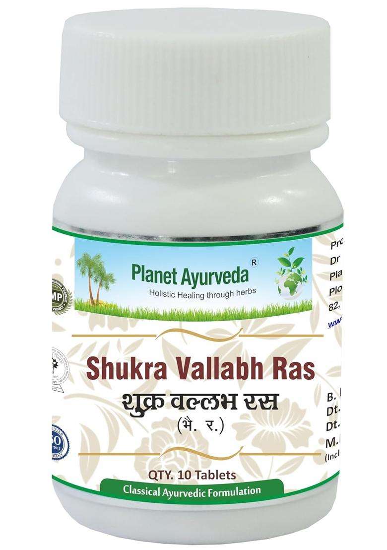 Planet Ayurveda Shukra Vallabh Ras 10 Tablets | Authentic Traditional Formula - Indya